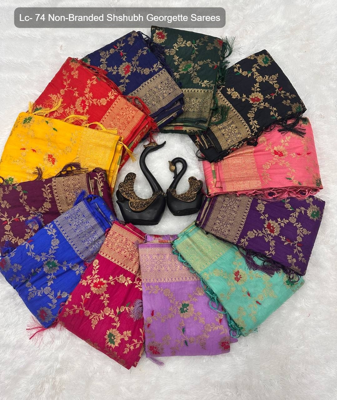 Lc- 74 Non-Branded Shshubh Georgette Sarees