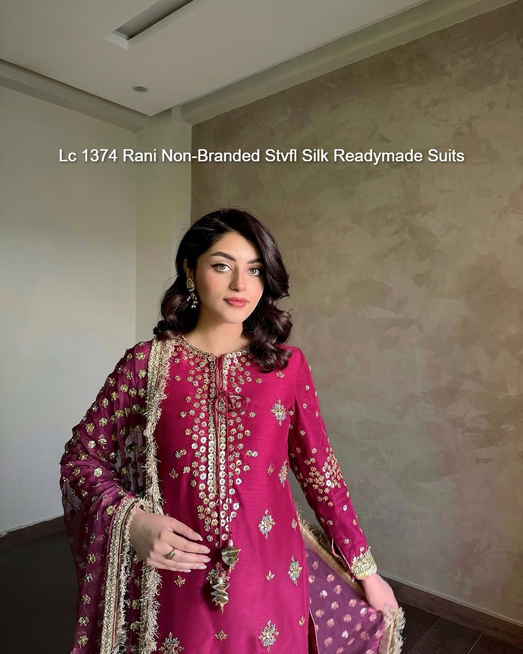 Lc 1374 Rani Non-Branded Stvfl Silk Readymade Suits