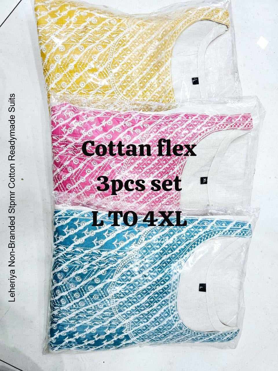 Leheriya Non-Branded Stpmr Cotton Readymade Suits