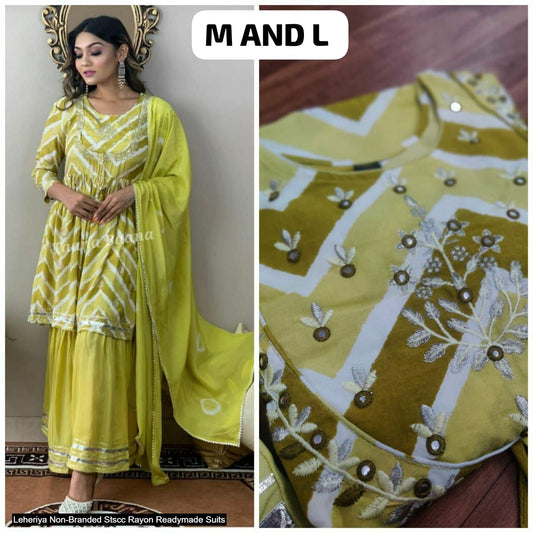 Leheriya Non-Branded Stscc Rayon Readymade Suits