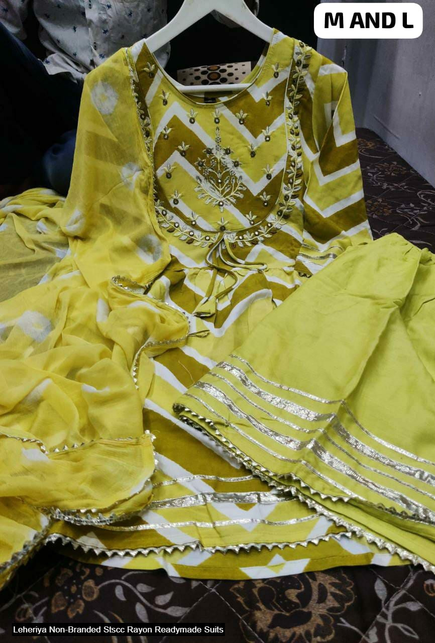 Leheriya Non-Branded Stscc Rayon Readymade Suits