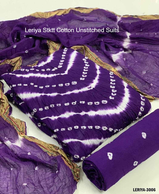 Leriya Stktt Cotton Unstitched Suits