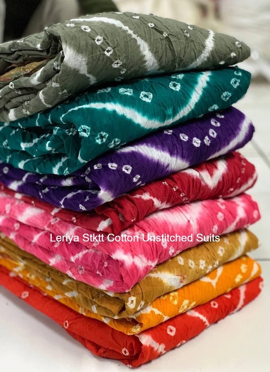 Leriya Stktt Cotton Unstitched Suits