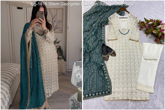 Lg-1816 Stlem Georgette Pakistani Readymade Suits