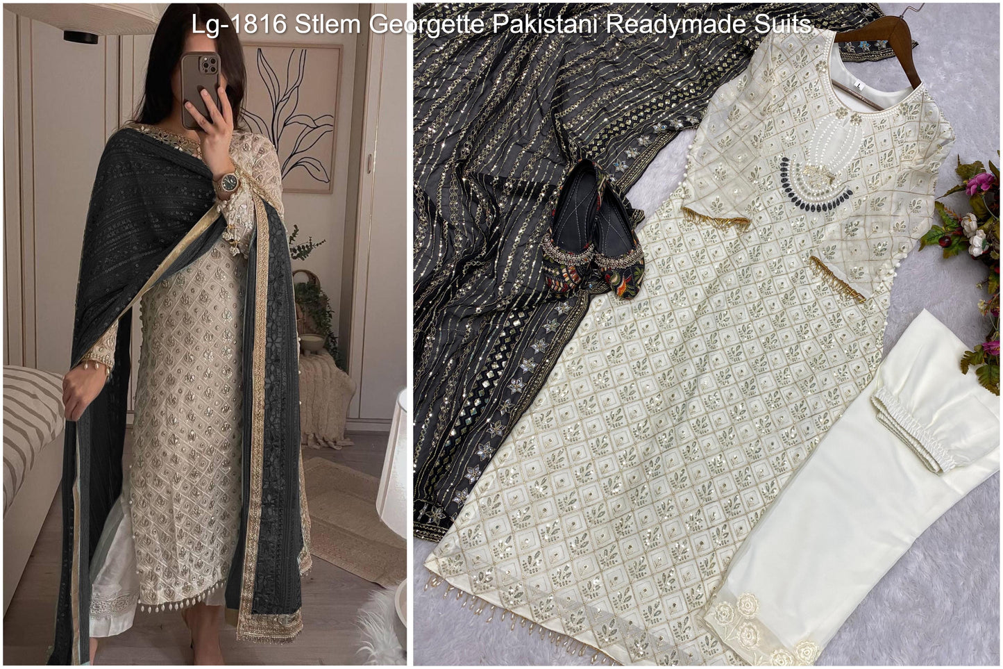 Lg-1816 Stlem Georgette Pakistani Readymade Suits