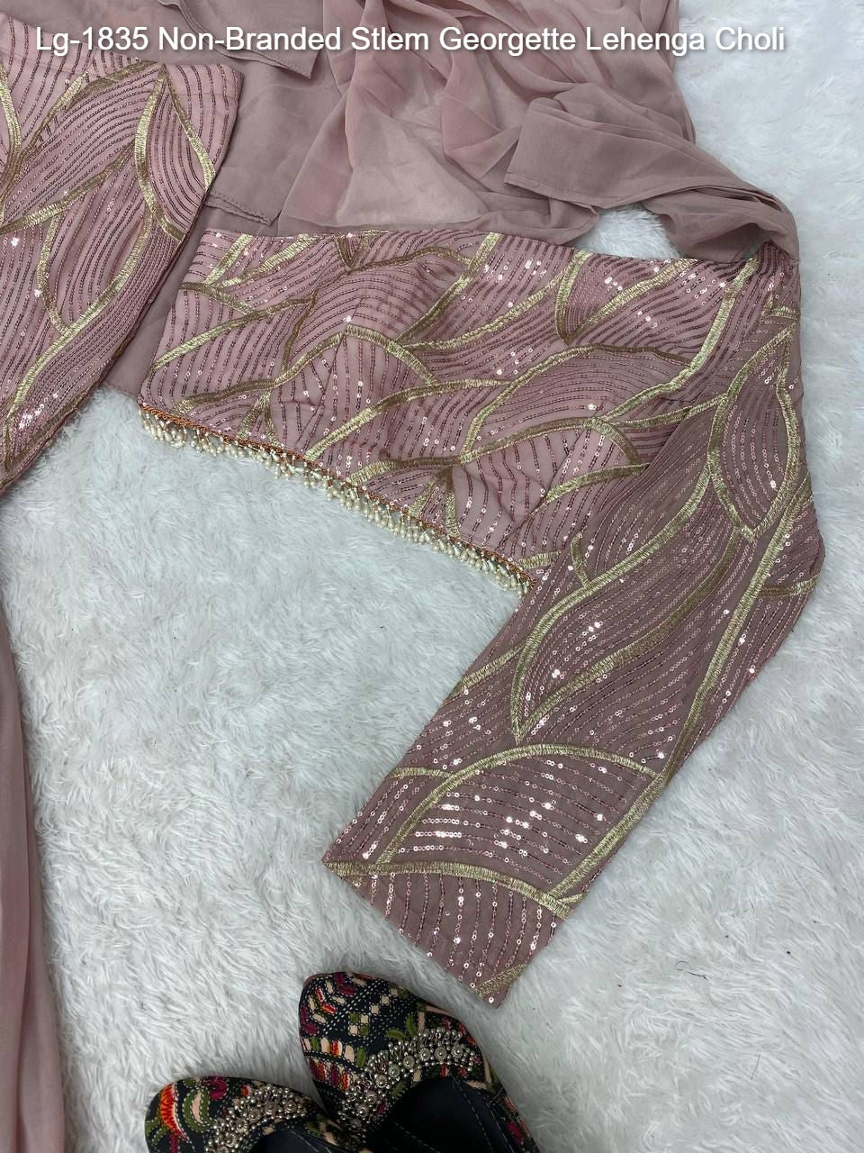 Lg-1835 Non-Branded Stlem Georgette Lehenga Choli