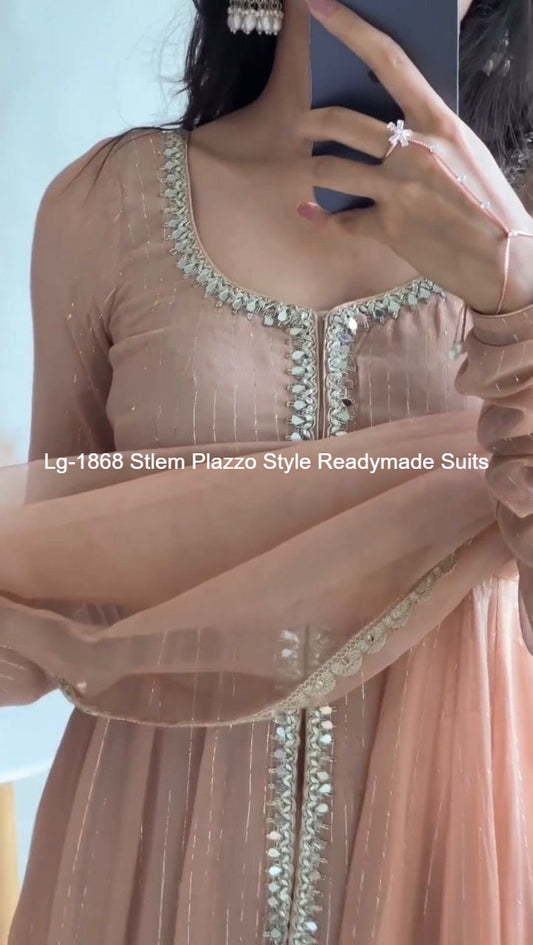 Lg-1868 Stlem Plazzo Style Readymade Suits
