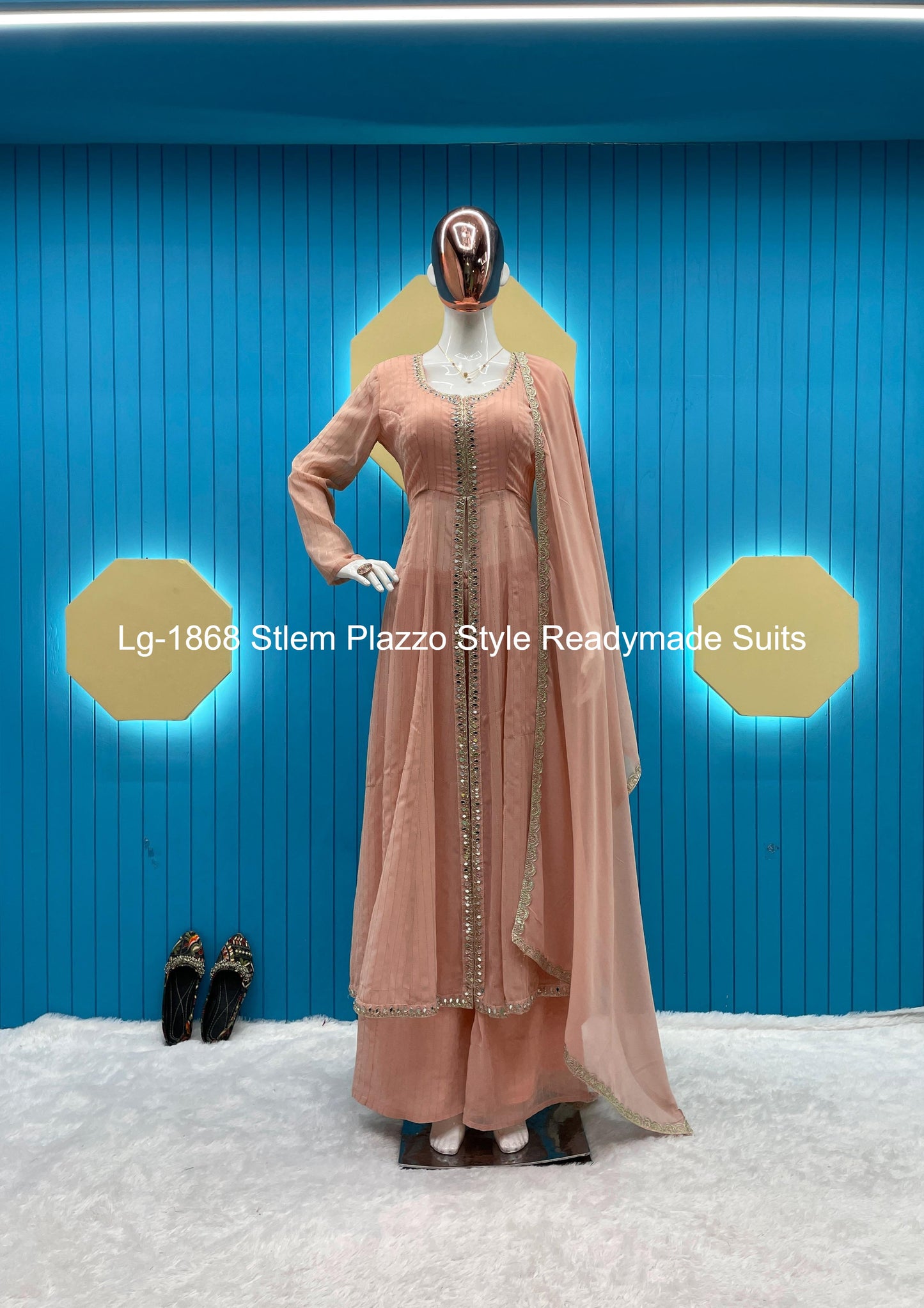 Lg-1868 Stlem Plazzo Style Readymade Suits