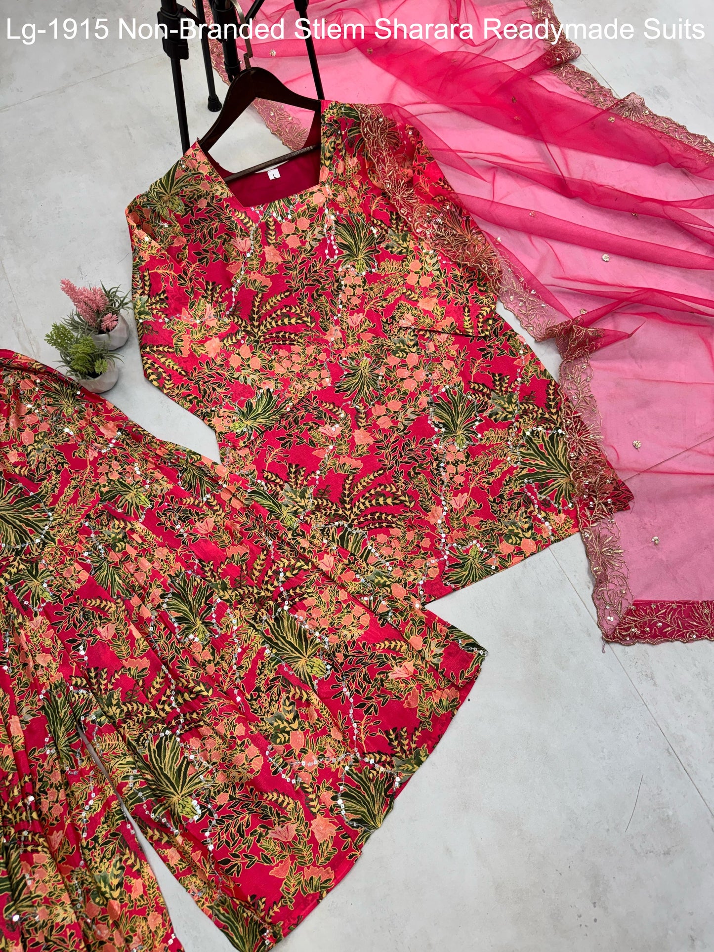 Lg-1915 Non-Branded Stlem Sharara Readymade Suits