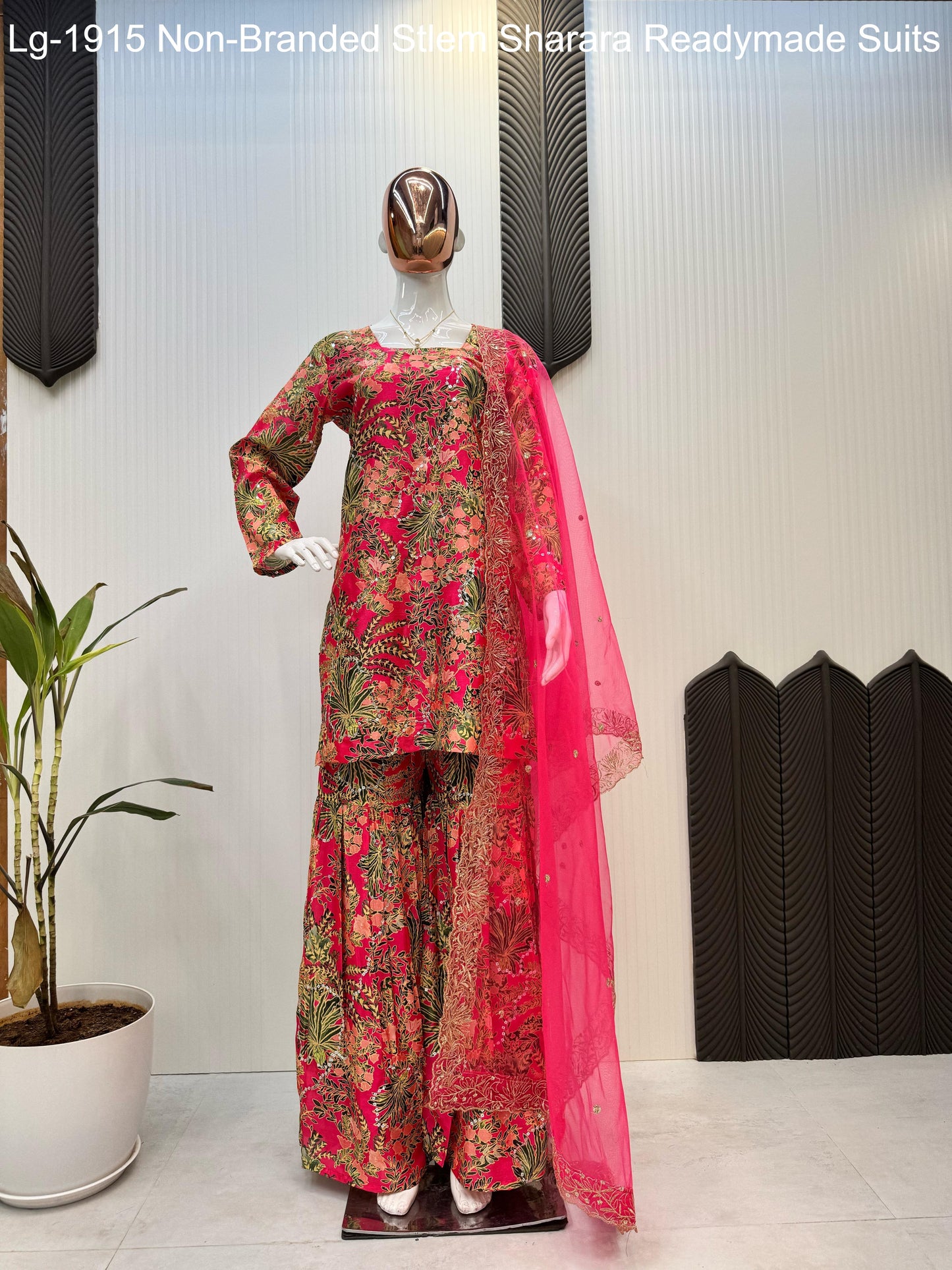 Lg-1915 Non-Branded Stlem Sharara Readymade Suits