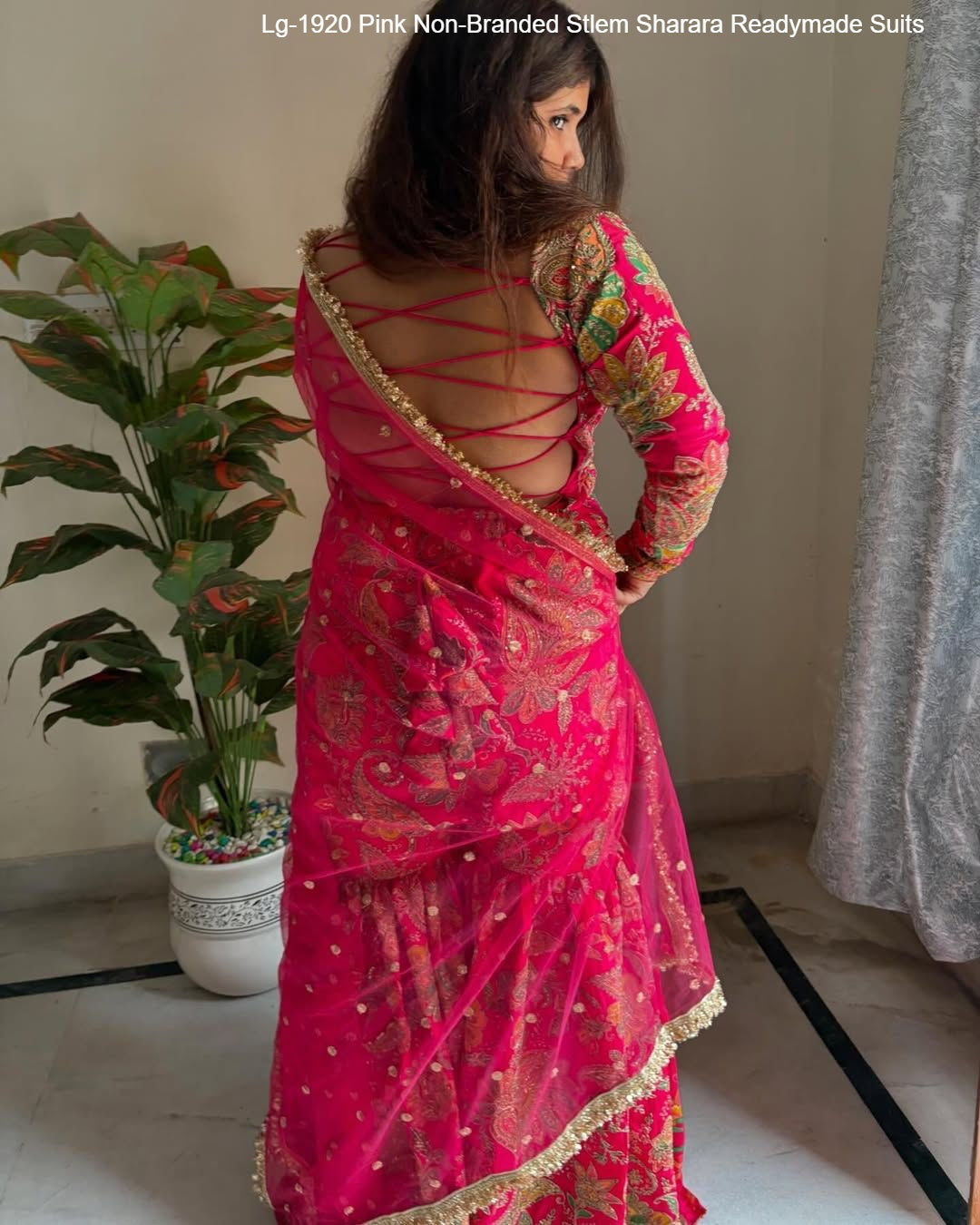 Lg-1920 Pink Non-Branded Stlem Sharara Readymade Suits