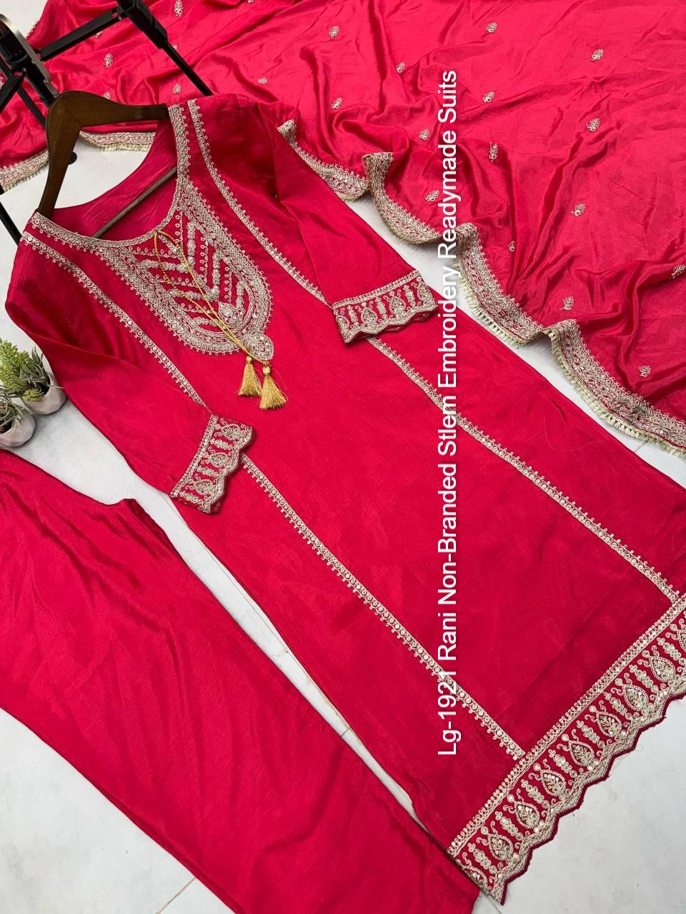 Lg-1921 Rani Non-Branded Stlem Embroidery Readymade Suits