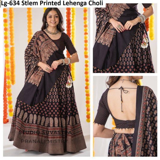 Lg-634 Stlem Printed Lehenga Choli