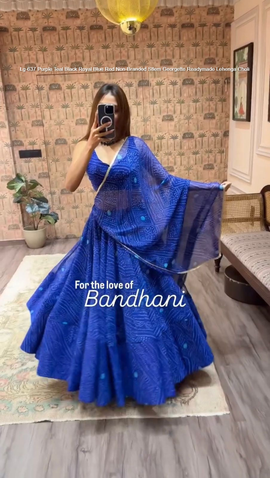 Lg-637 Purple Teal Black Royal Blue Red Non-Branded Stlem Georgette Readymade Lehenga Choli