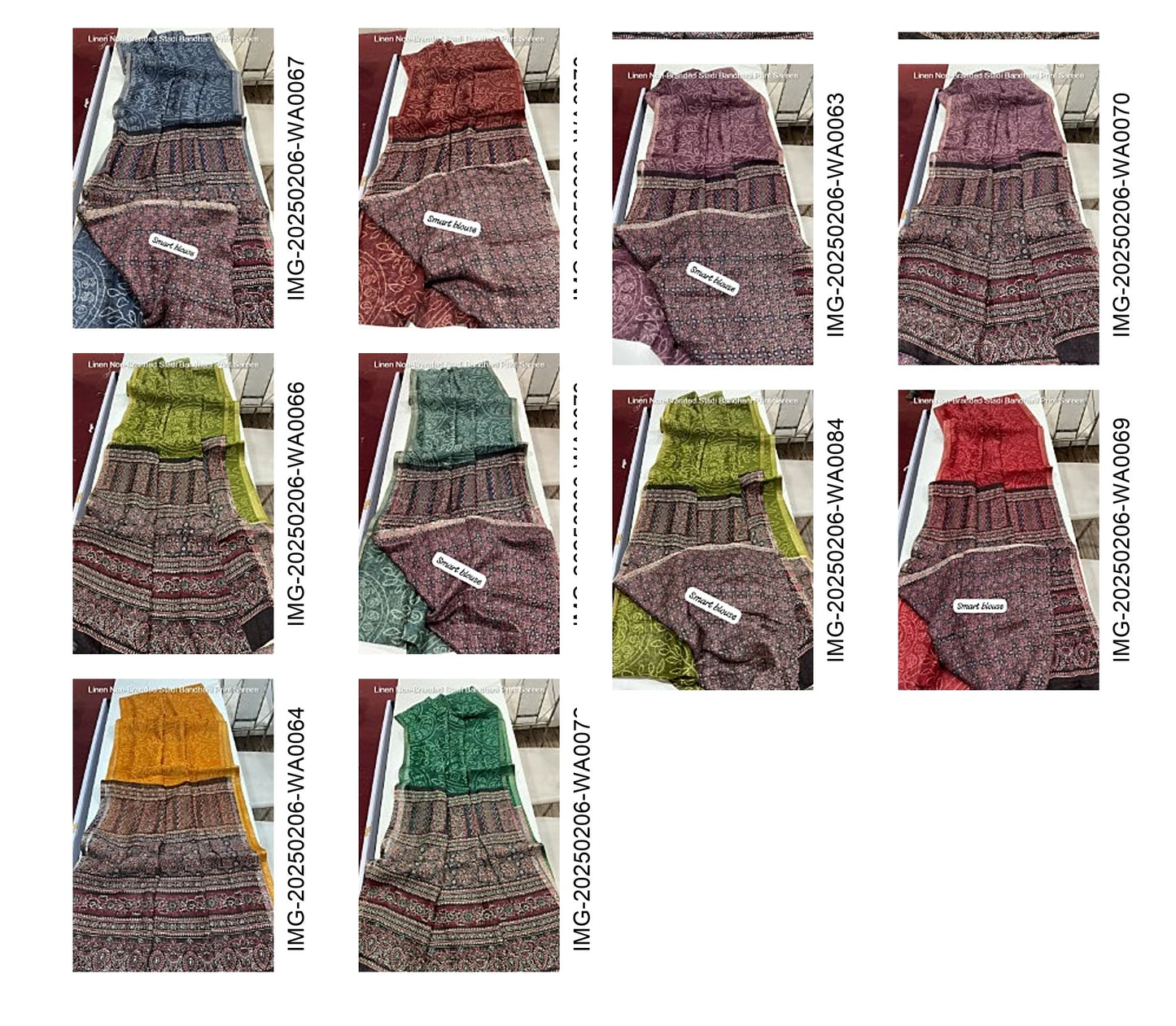 Linen Non-Branded Stadi Bandhani Print Sarees