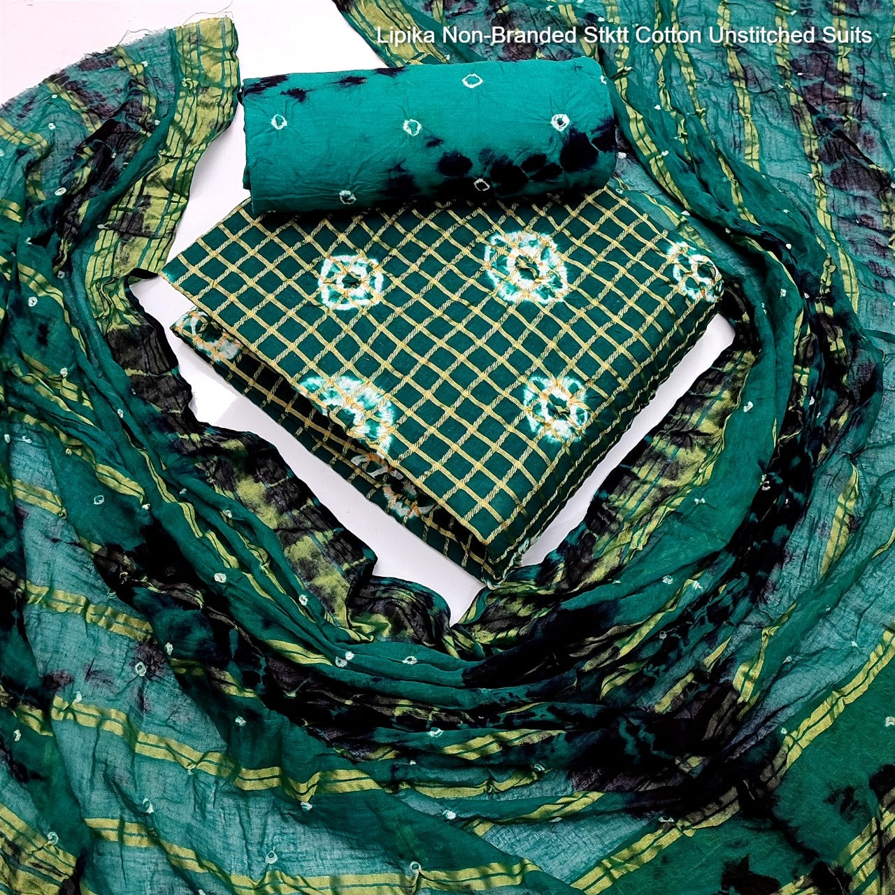 Lipika Non-Branded Stktt Cotton Unstitched Suits