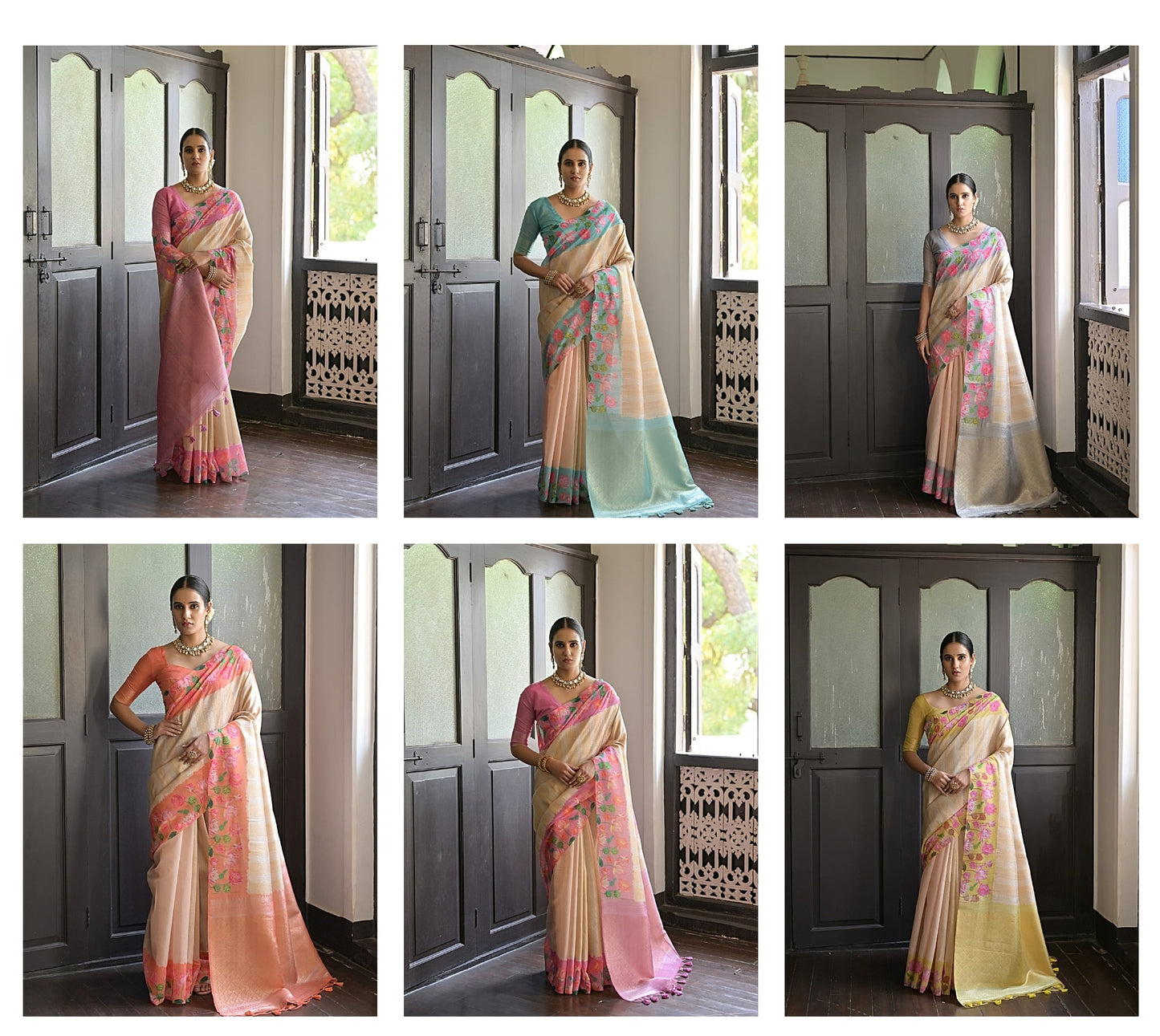 Lotus Printed Non-Branded Stwea Soft Silk Sarees