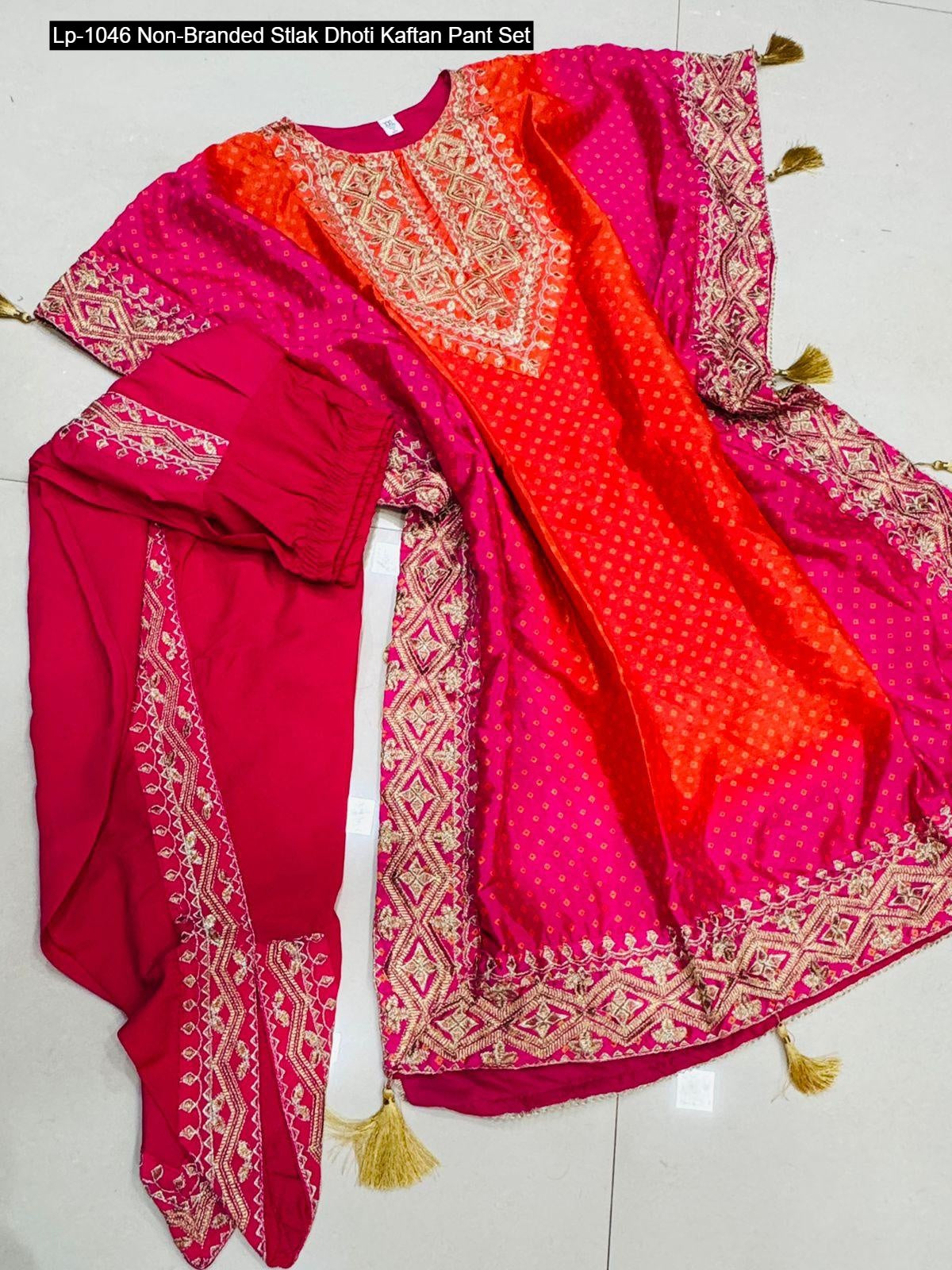 Lp-1046 Non-Branded Stlak Dhoti Kaftan Pant Set