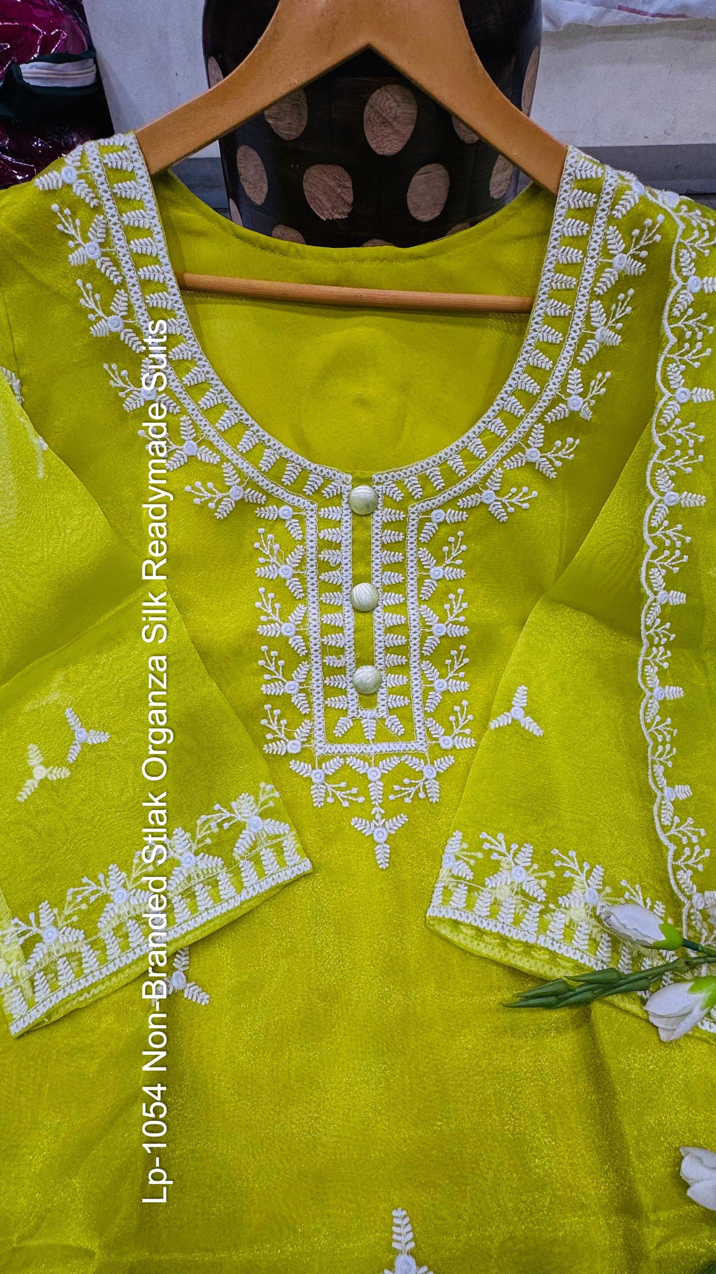 Lp-1054 Non-Branded Stlak Organza Silk Readymade Suits