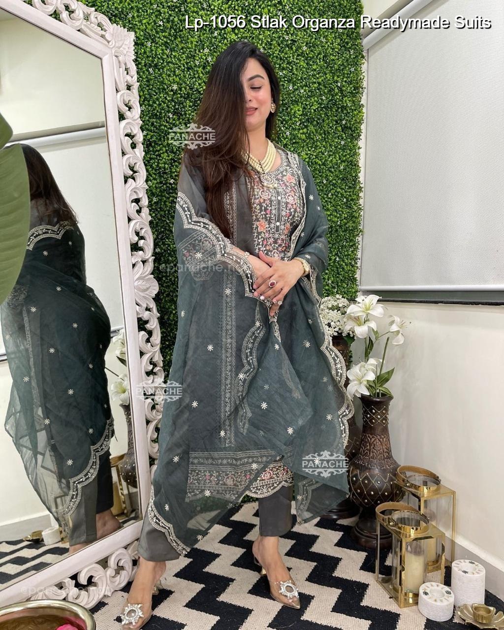 Lp-1056 Stlak Organza Readymade Suits