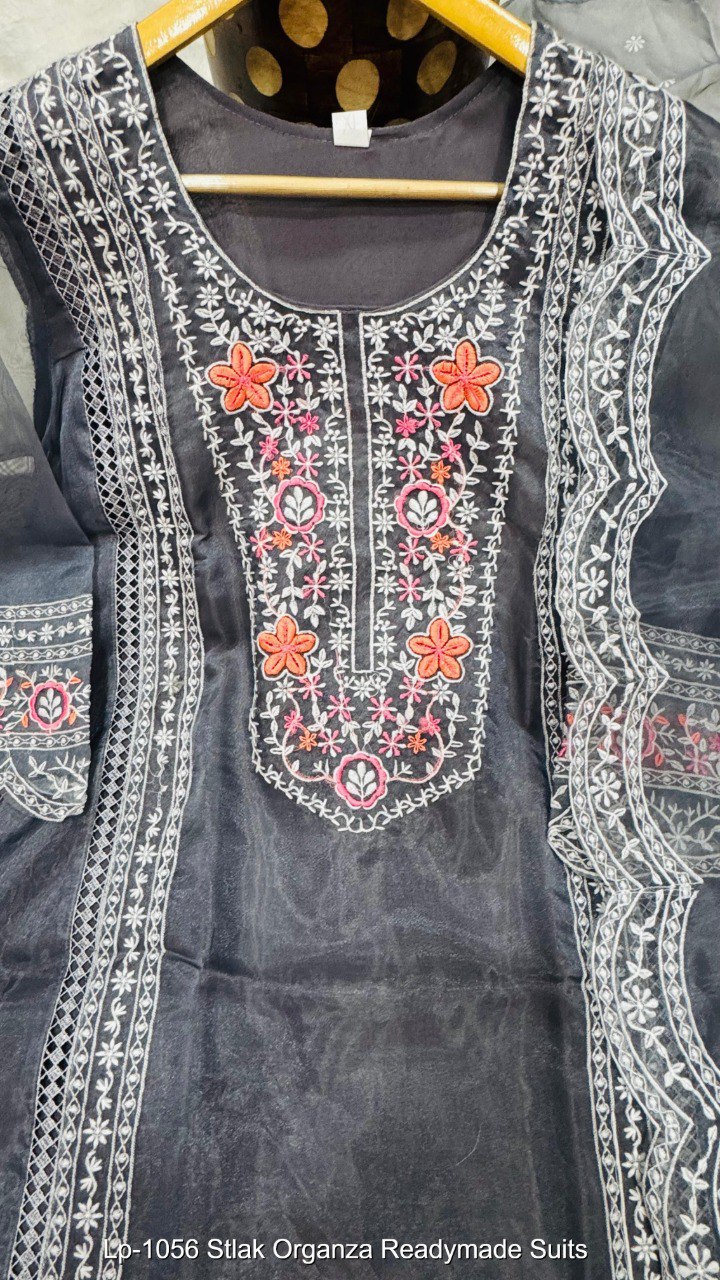 Lp-1056 Stlak Organza Readymade Suits