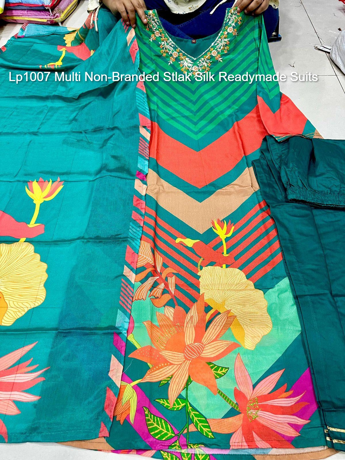 Lp1007 Multi Non-Branded Stlak Silk Readymade Suits