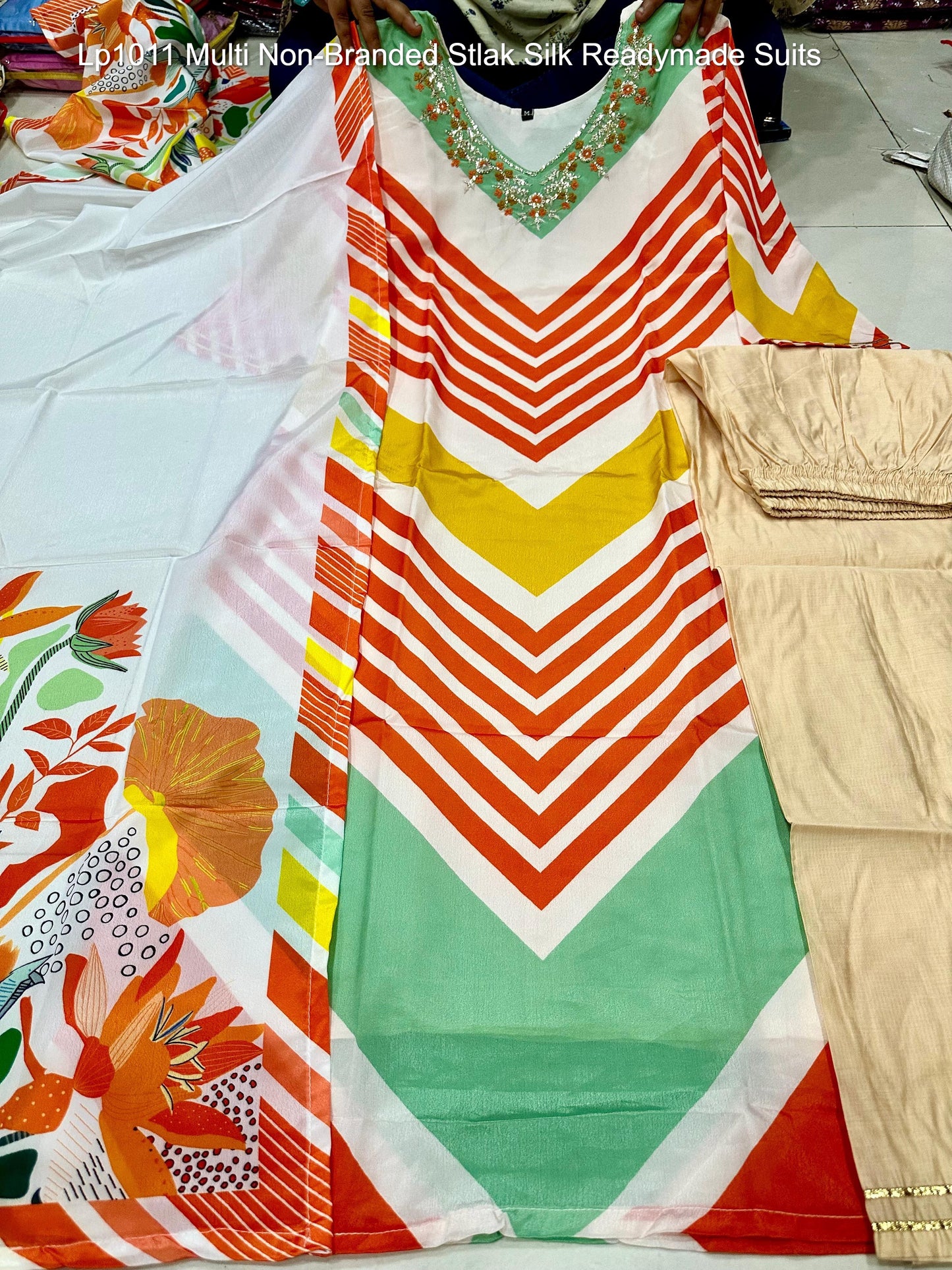 Lp1011 Multi Non-Branded Stlak Silk Readymade Suits