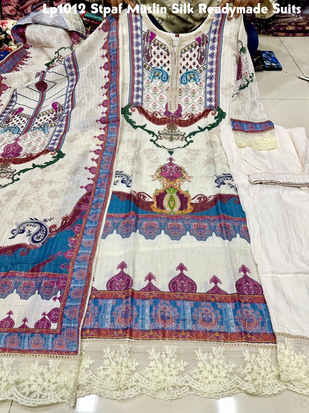 Lp1012 Stpaf Muslin Silk Readymade Suits