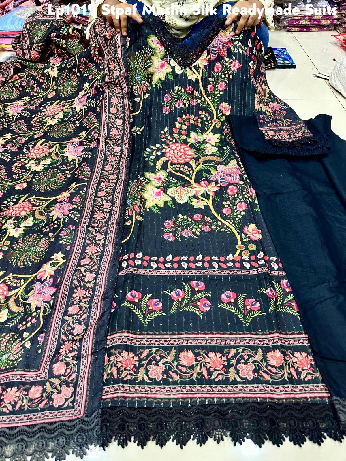 Lp1012 Stpaf Muslin Silk Readymade Suits