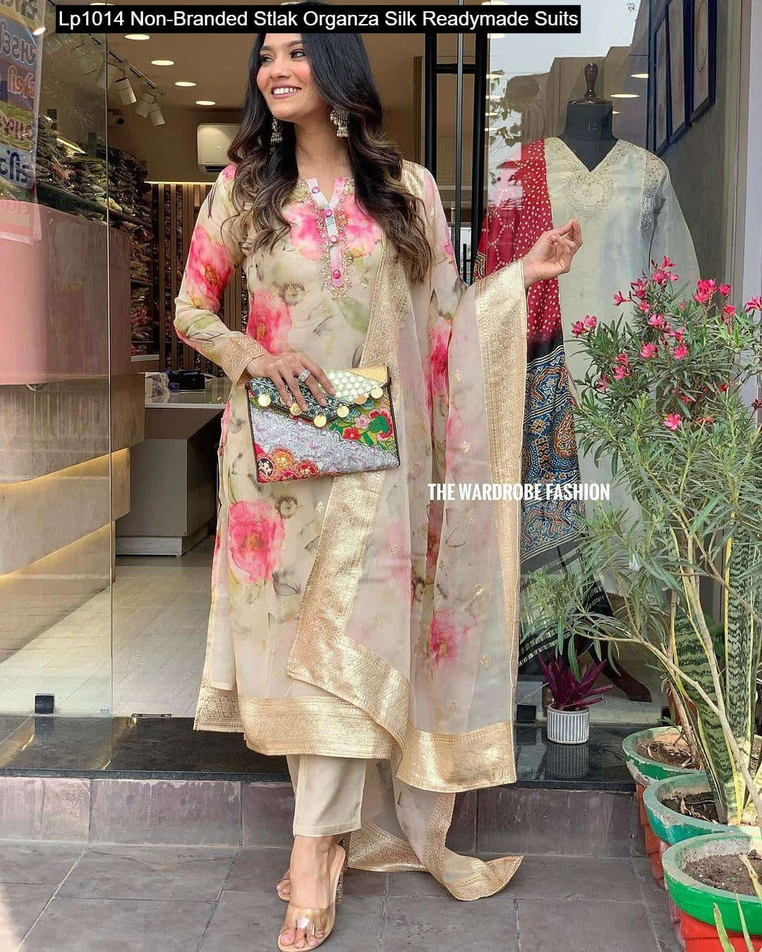 Lp1014 Non-Branded Stlak Organza Silk Readymade Suits