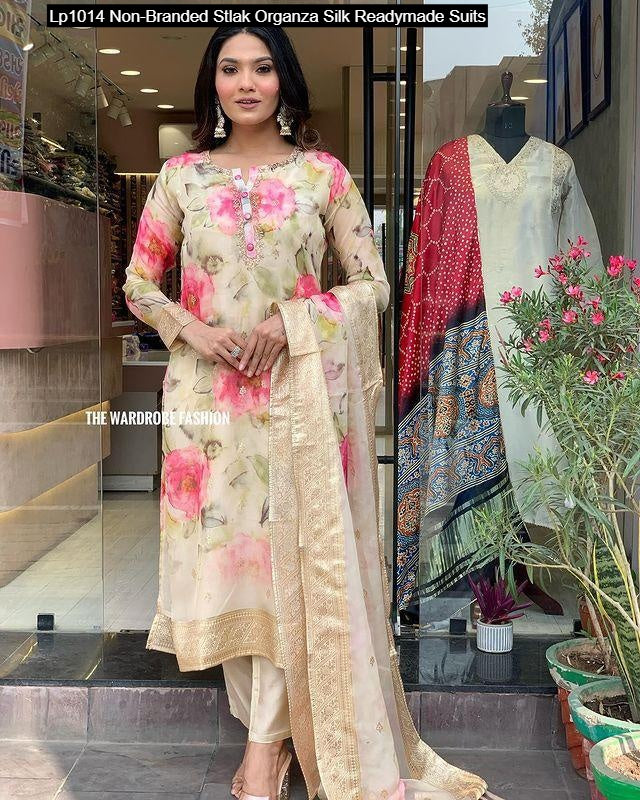 Lp1014 Non-Branded Stlak Organza Silk Readymade Suits