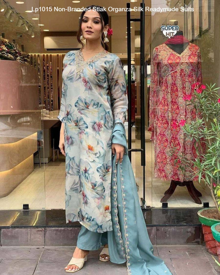 Lp1015 Non-Branded Stlak Organza Silk Readymade Suits