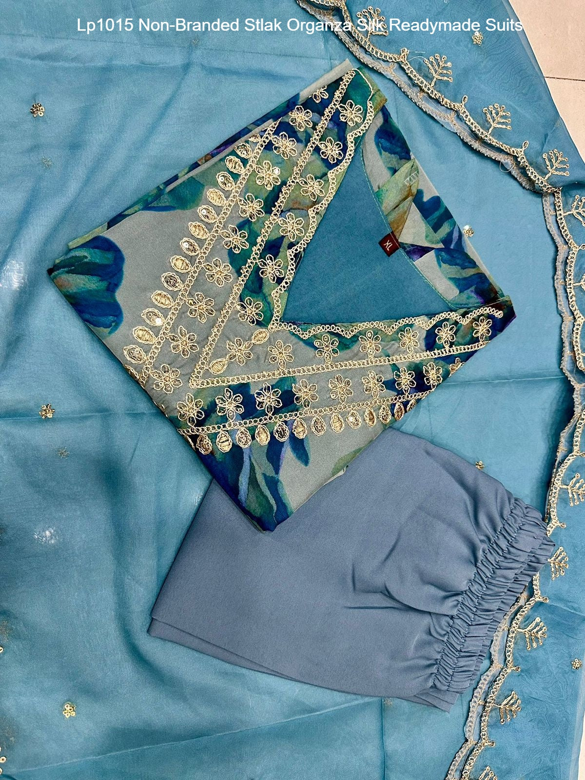Lp1015 Non-Branded Stlak Organza Silk Readymade Suits