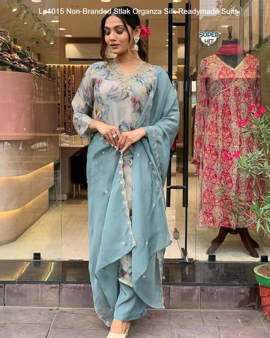 Lp1015 Non-Branded Stlak Organza Silk Readymade Suits