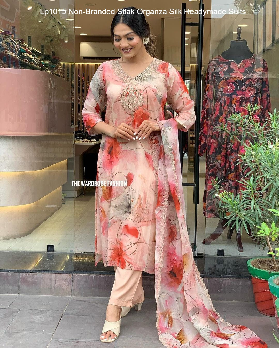 Lp1015 Non-Branded Stlak Organza Silk Readymade Suits