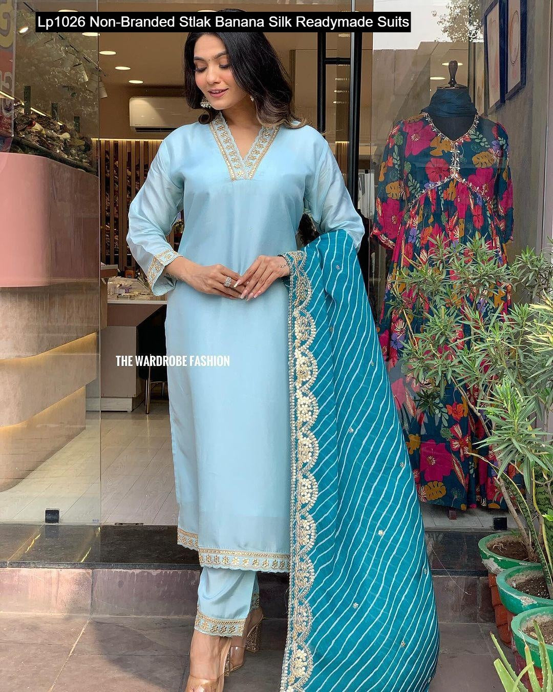 Lp1026 Non-Branded Stlak Banana Silk Readymade Suits