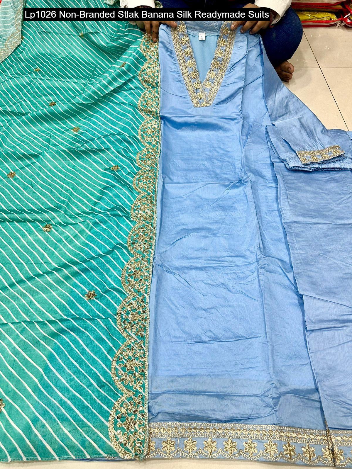 Lp1026 Non-Branded Stlak Banana Silk Readymade Suits