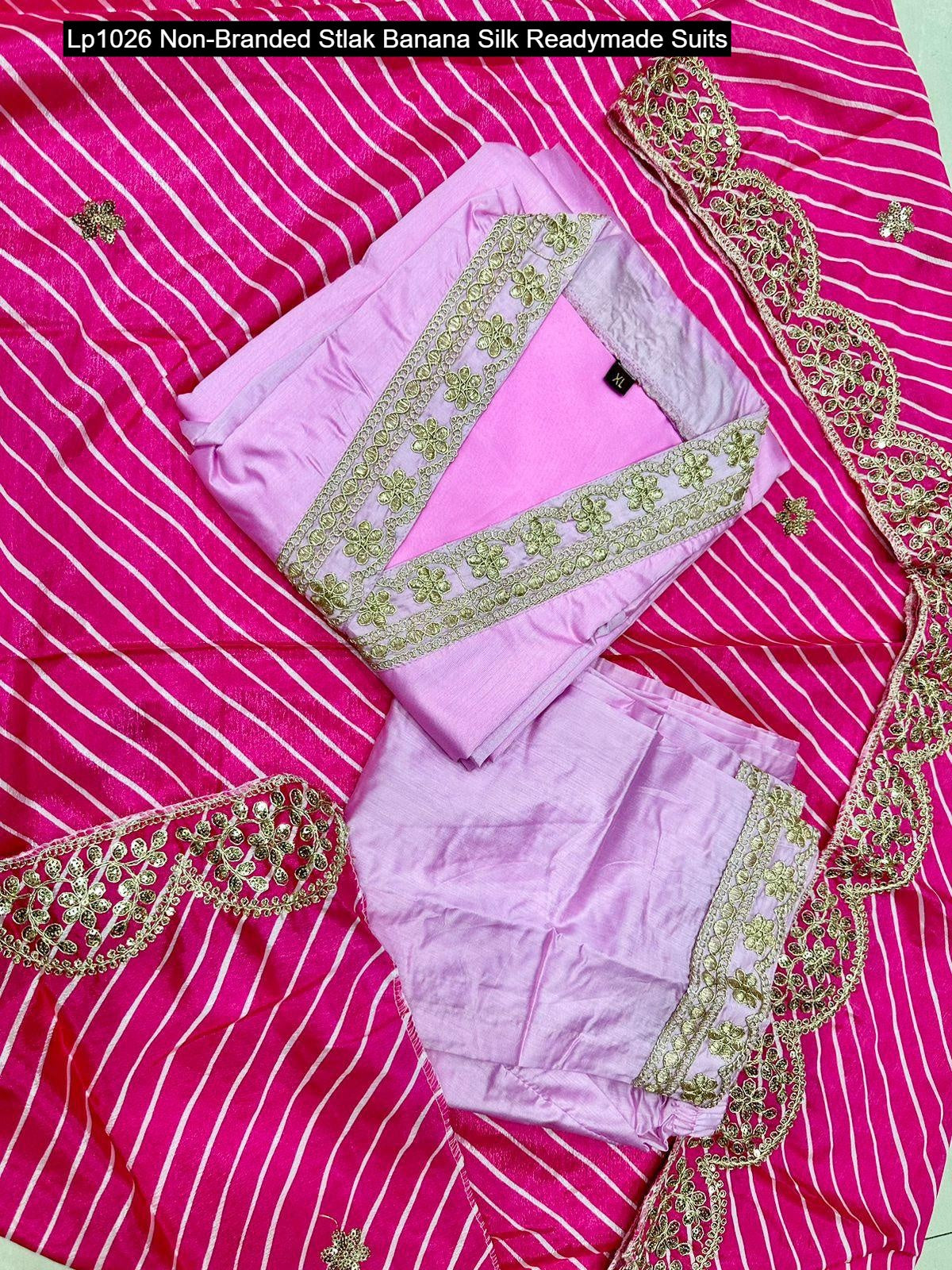 Lp1026 Non-Branded Stlak Banana Silk Readymade Suits