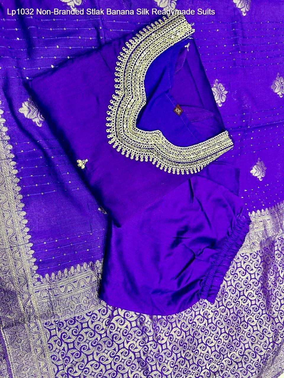 Lp1032 Non-Branded Stlak Banana Silk Readymade Suits