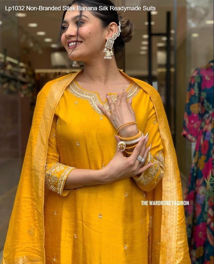 Lp1032 Non-Branded Stlak Banana Silk Readymade Suits