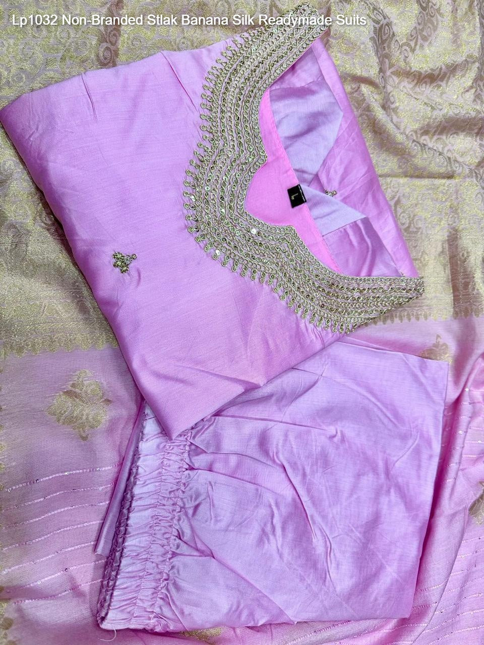 Lp1032 Non-Branded Stlak Banana Silk Readymade Suits