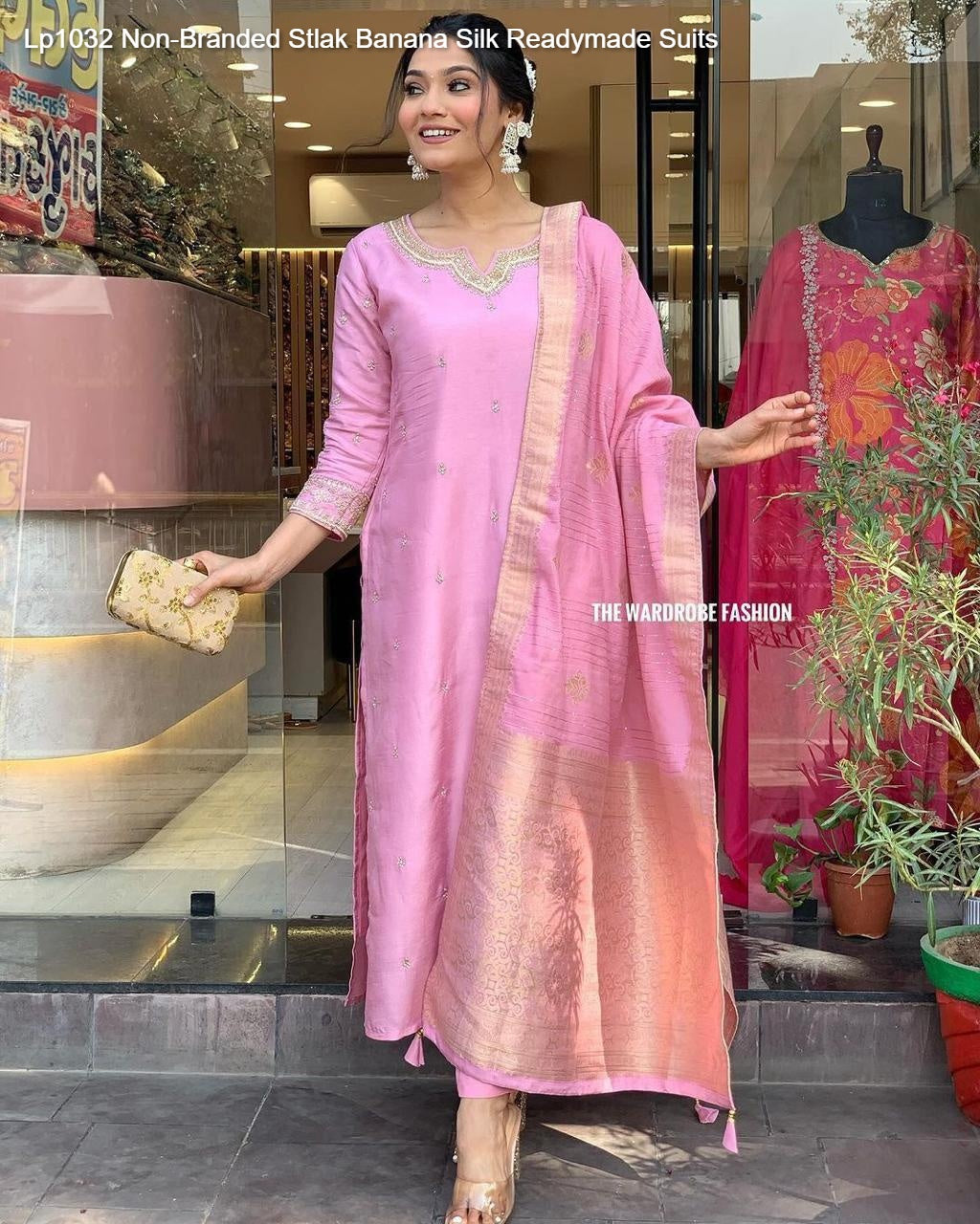 Lp1032 Non-Branded Stlak Banana Silk Readymade Suits