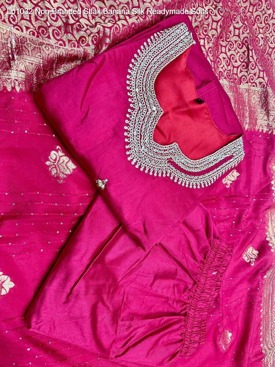 Lp1032 Non-Branded Stlak Banana Silk Readymade Suits