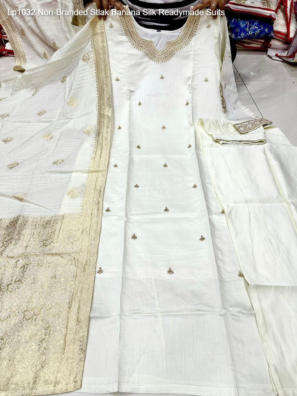 Lp1032 Non-Branded Stlak Banana Silk Readymade Suits