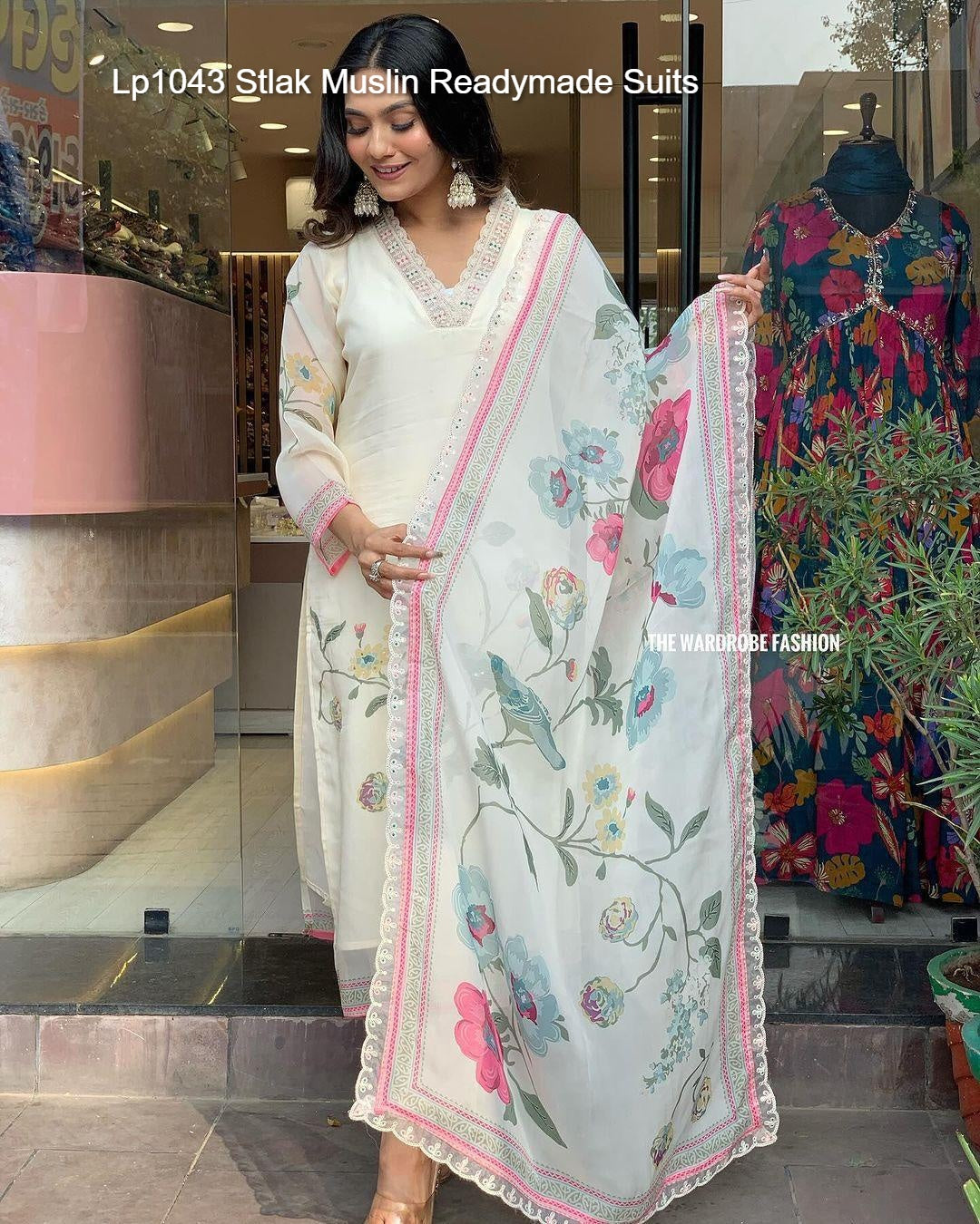 Lp1043 Stlak Muslin Readymade Suits