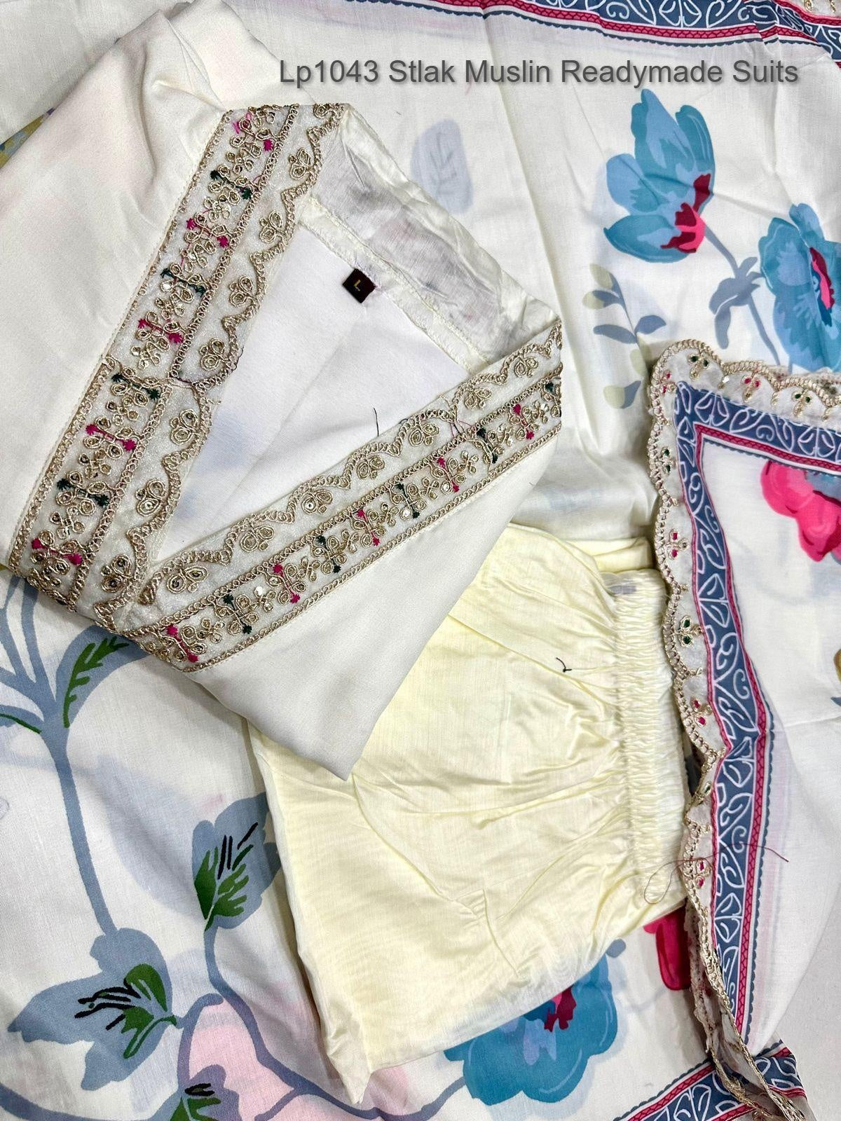 Lp1043 Stlak Muslin Readymade Suits