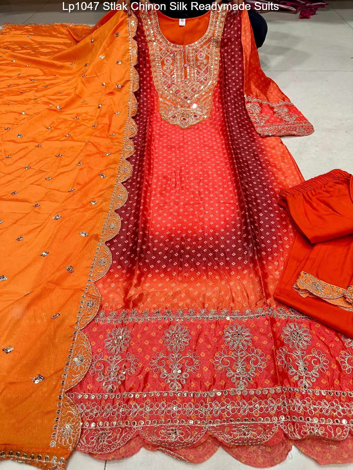 Lp1047 Stlak Chinon Silk Readymade Suits