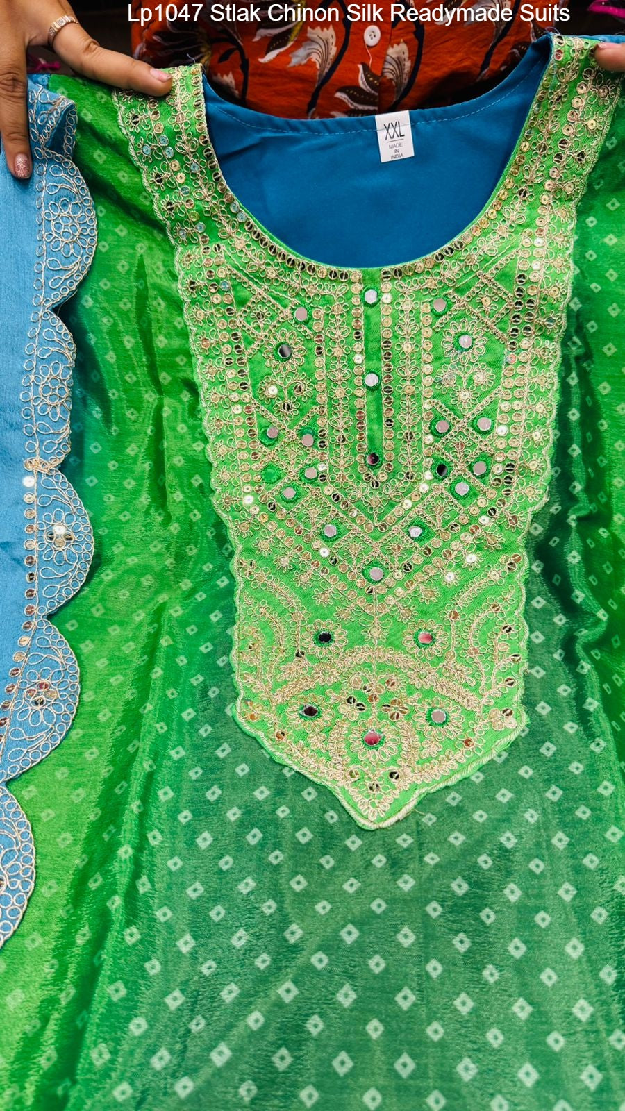 Lp1047 Stlak Chinon Silk Readymade Suits