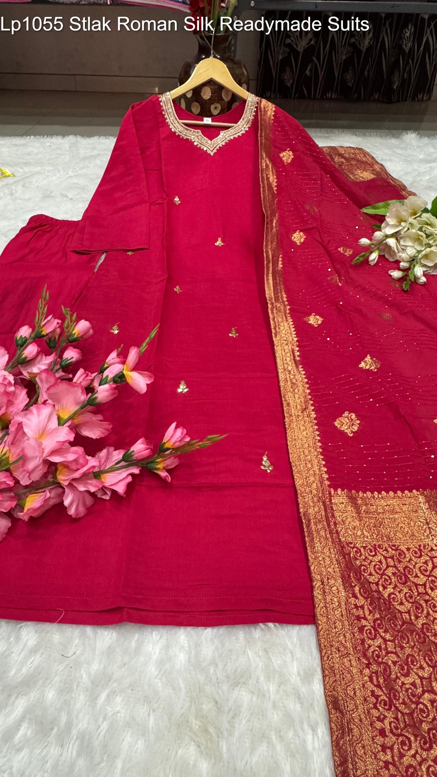 Lp1055 Stlak Roman Silk Readymade Suits