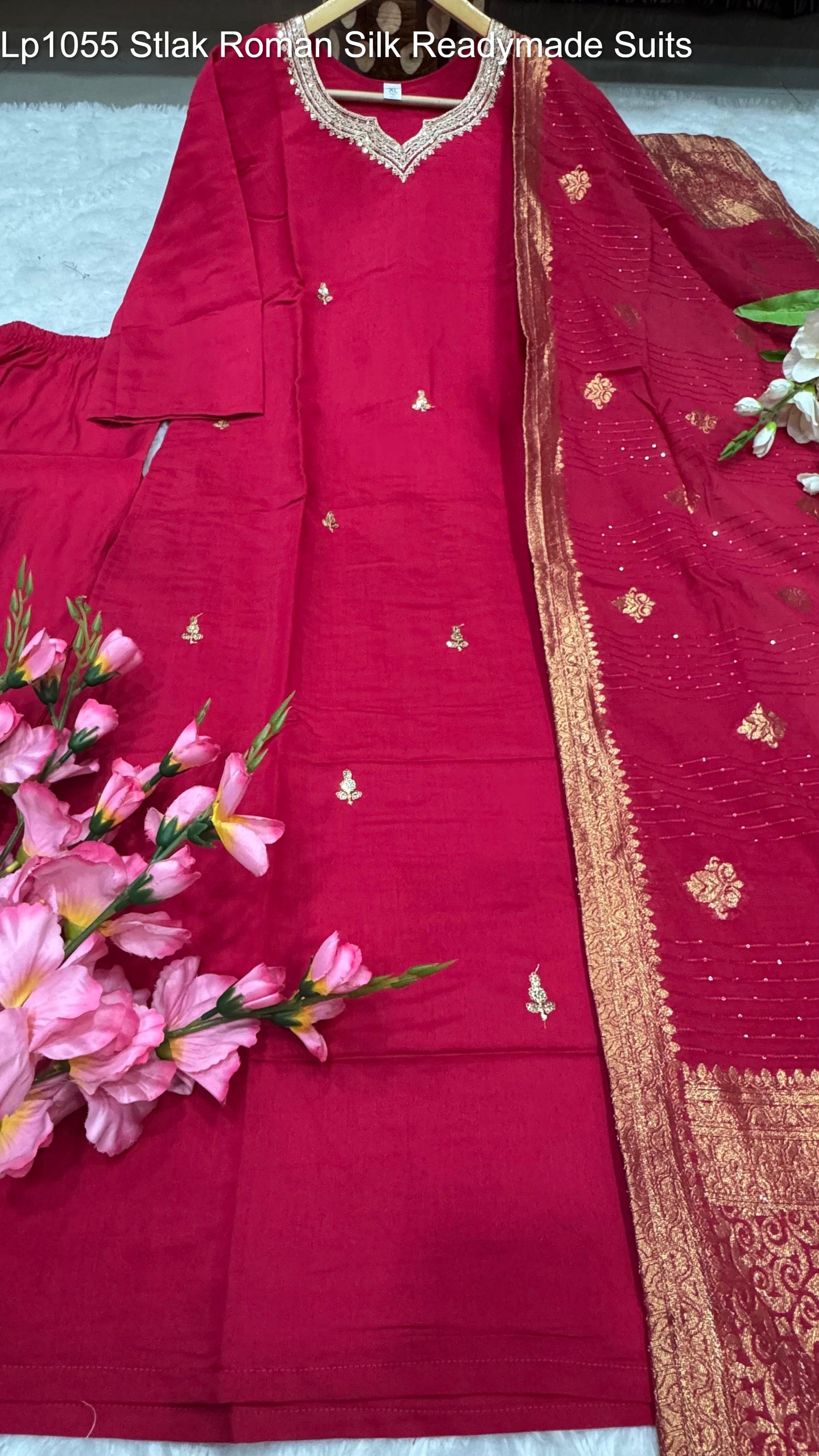 Lp1055 Stlak Roman Silk Readymade Suits